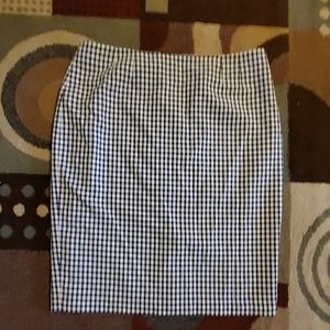 Kasper Plaid Skirt